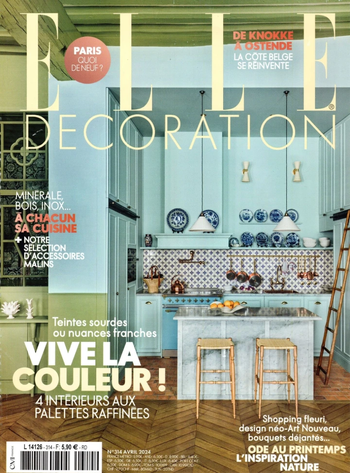 Elle décoration couverture Avril 2024