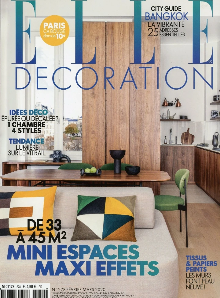 Elle décoration couverture Février - Mars 2020