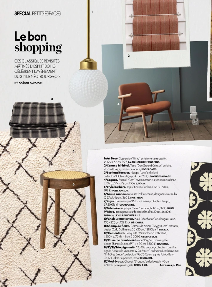 Elle décoration article 1 Février - Mars 2020