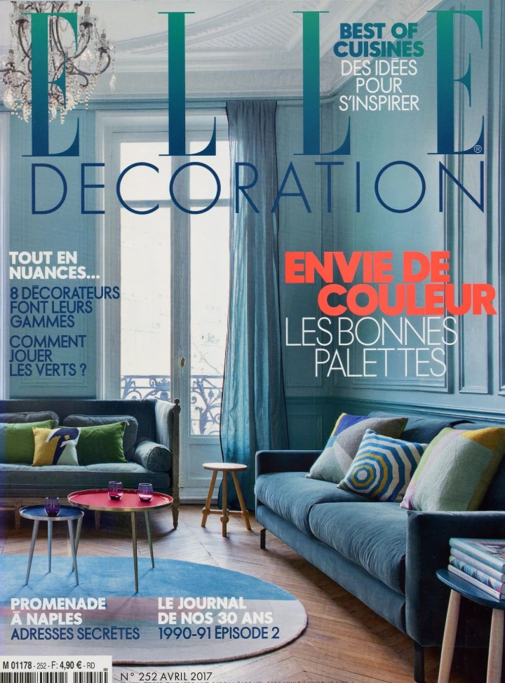Elle décoration couverture Avril 2017