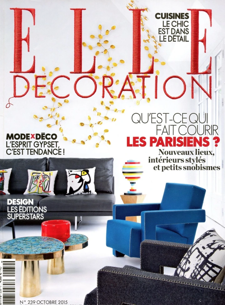 Elle décoration couverture Octobre 2015