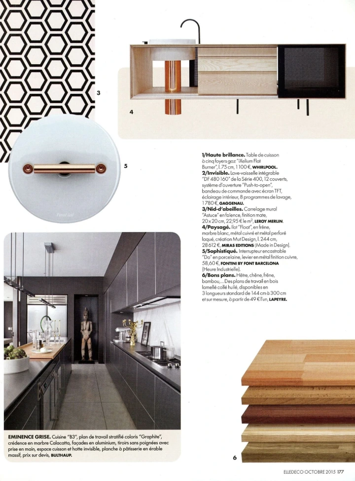 Elle décoration article 1 Octobre 2015