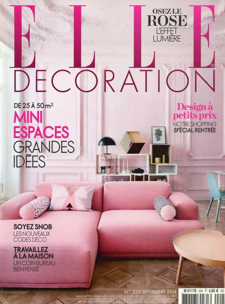 Elle décoration couverture Septembre 2014