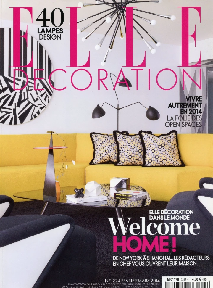 Elle décoration couverture Février - Mars 2014