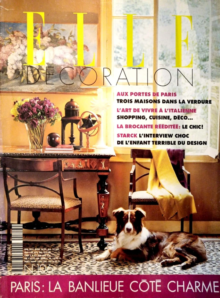 Elle décoration couverture Avril 2001