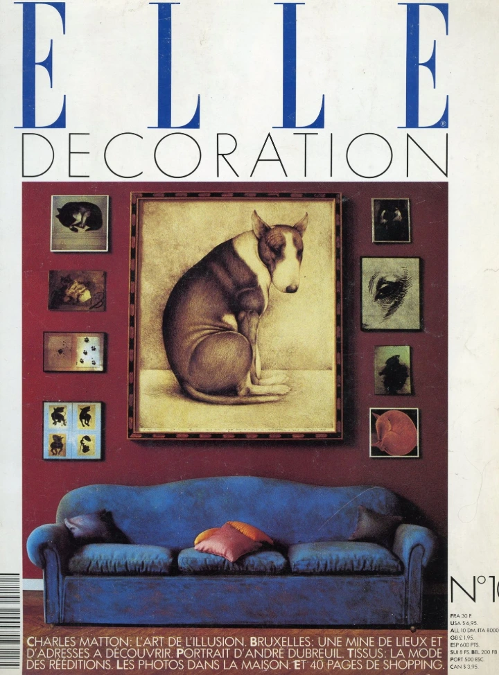 Elle décoration couverture Octobre - Novembre 1989