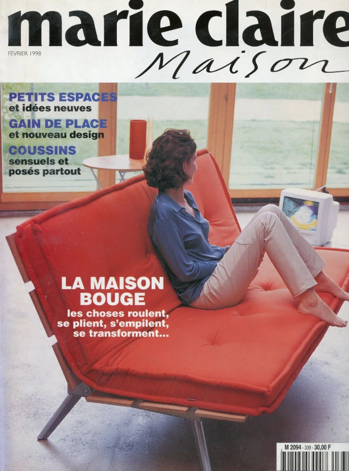 Marie claire maison couverture Février 1998