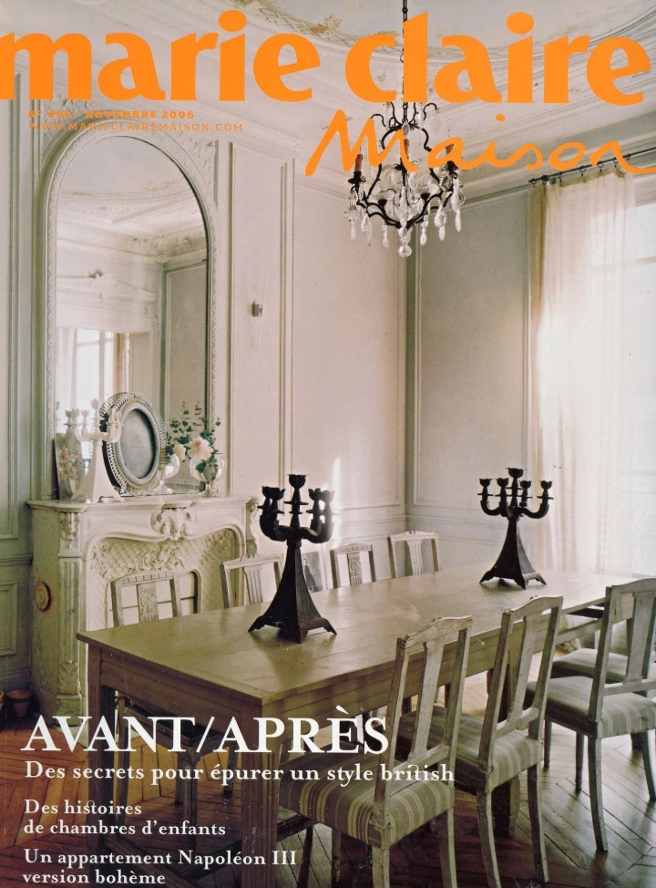 Marie claire maison couverture Novembre 2006