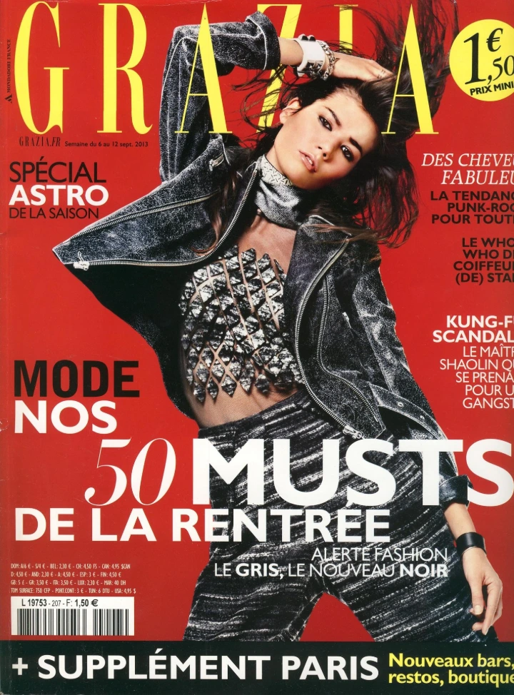 Grazia couverture Septembre 2013