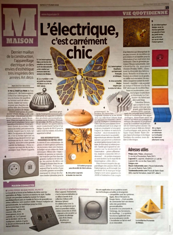 Le Parisien article 1 Février 2018