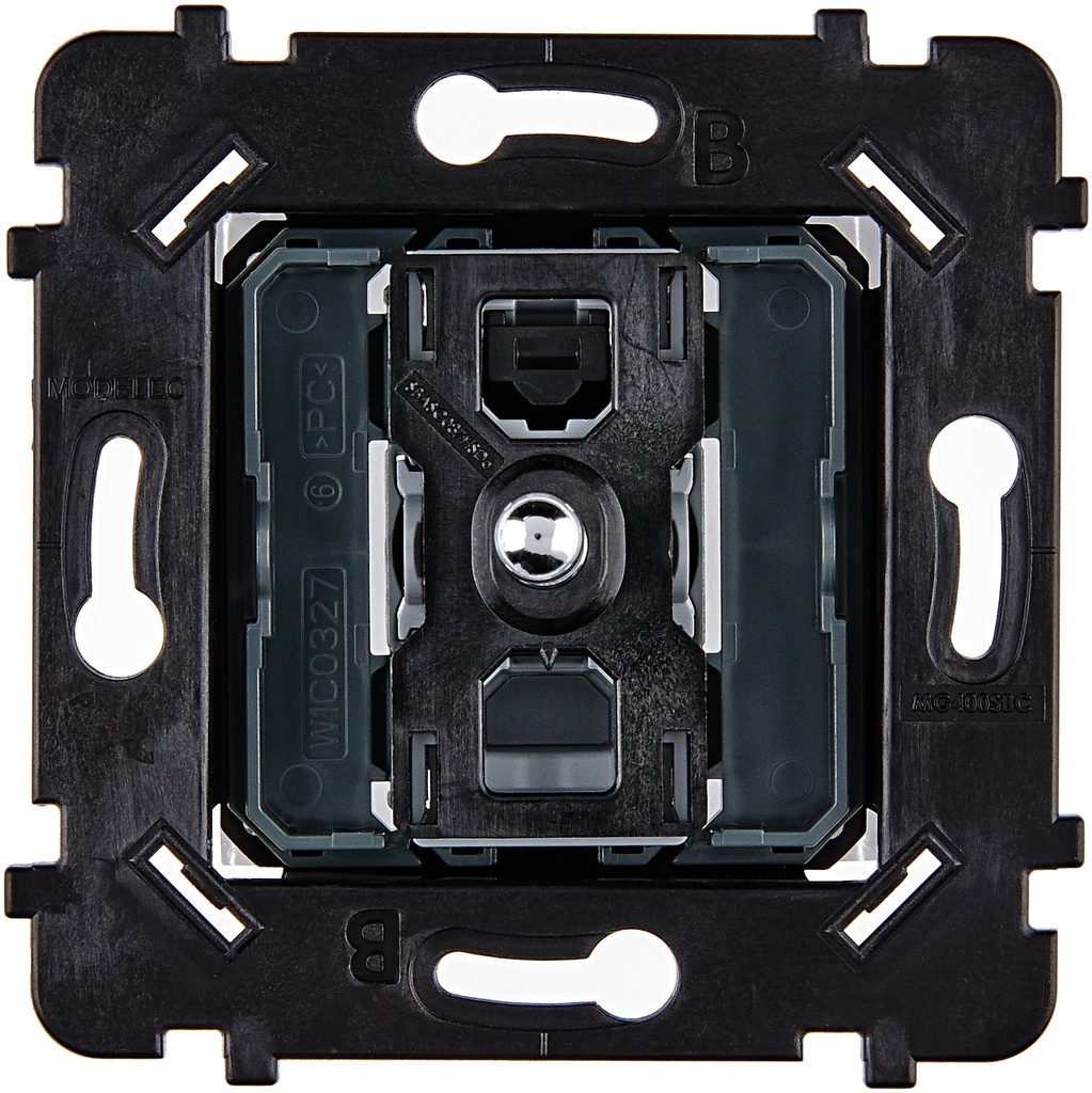 Mécanisme Connexion Auto, 1 Va-et-Vient (VV) ou Bouton Poussoir (BP), pour façade Simple DESIR / KARO