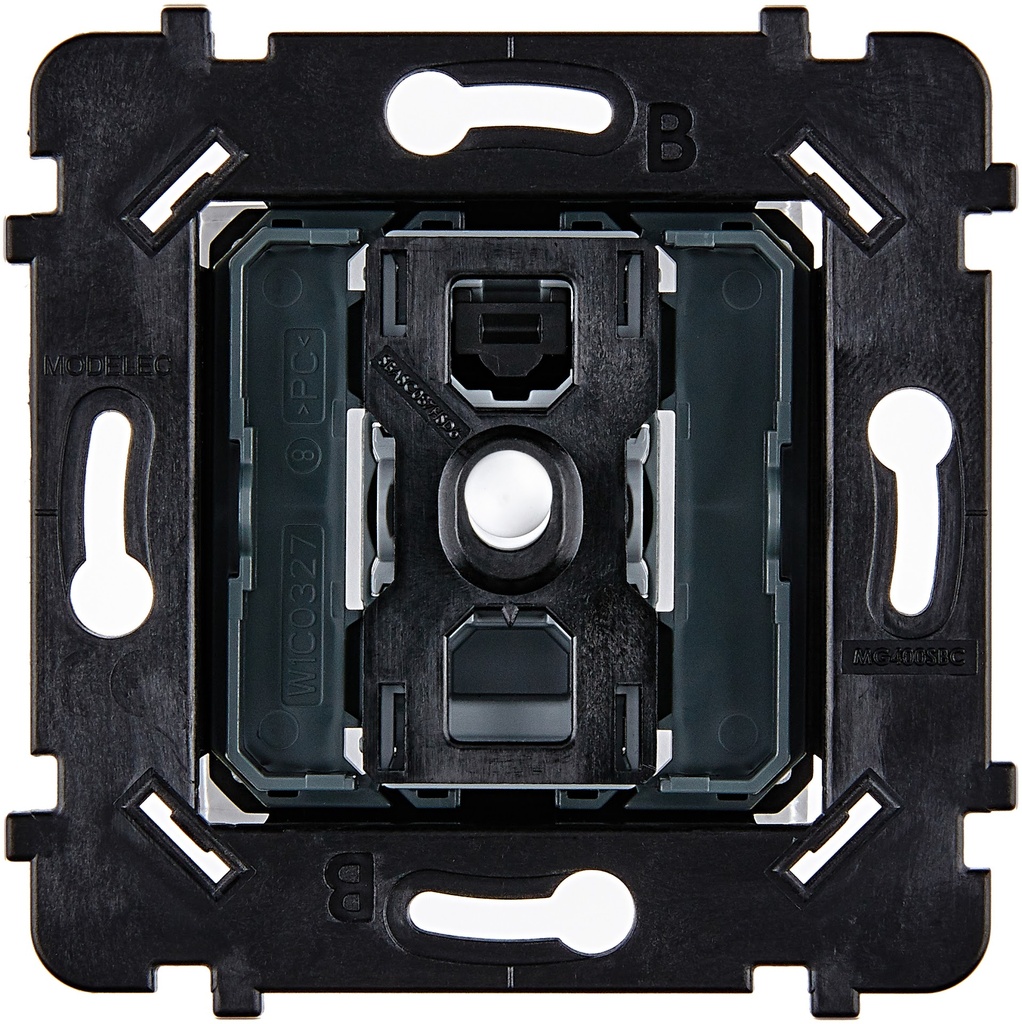 Mécanisme Connexion Auto, 1 Va-et-Vient (VV) ou Bouton Poussoir (BP), pour façade Simple DESIR / KARO