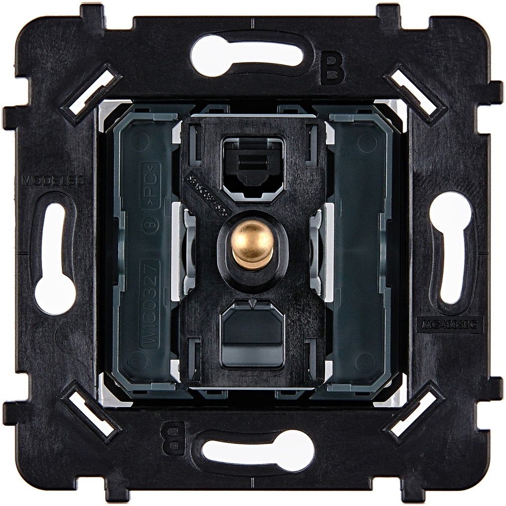 Mécanisme Connexion Auto, 1 Va-et-Vient (VV) ou Bouton Poussoir (BP), pour façade Simple DESIR / KARO