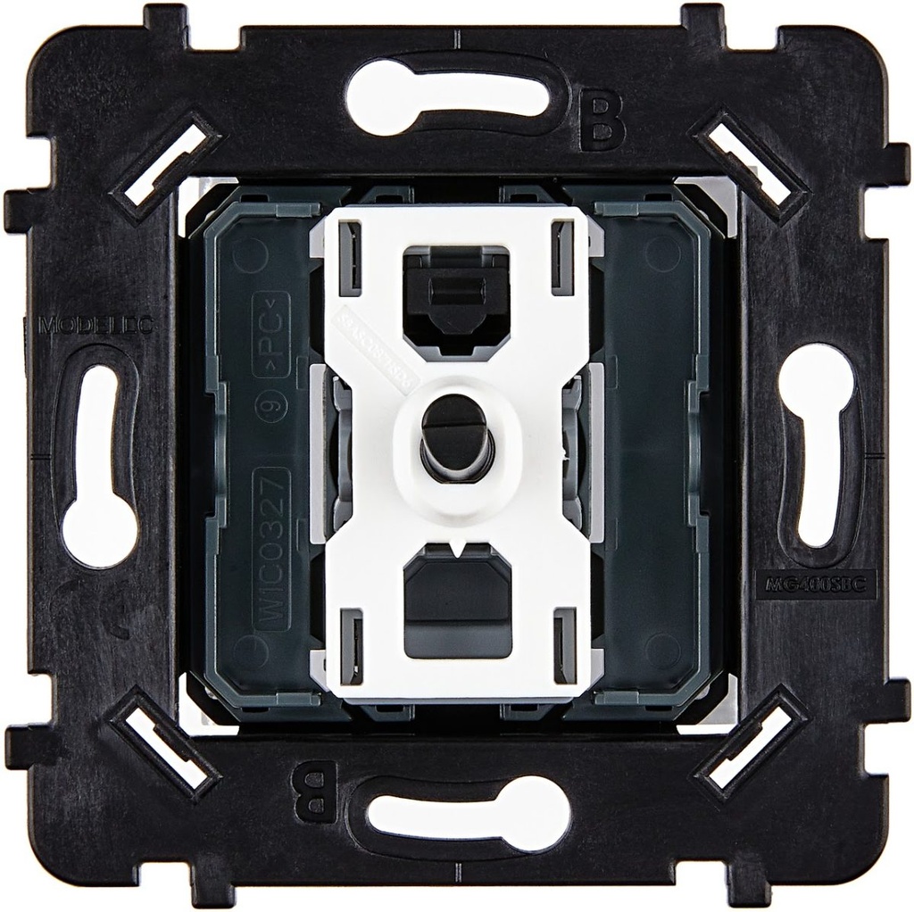 Mécanisme Connexion Auto, 1 Va-et-Vient (VV) ou Bouton Poussoir (BP), pour façade Simple HITERA