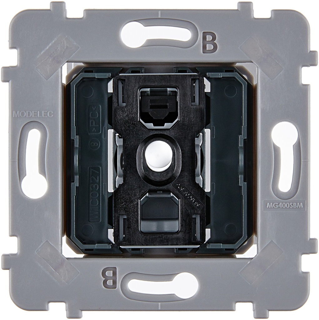 Mécanisme Connexion Auto, 1 Va-et-Vient (VV) ou Bouton Poussoir (BP), pour façade Simple CONFIDENCE