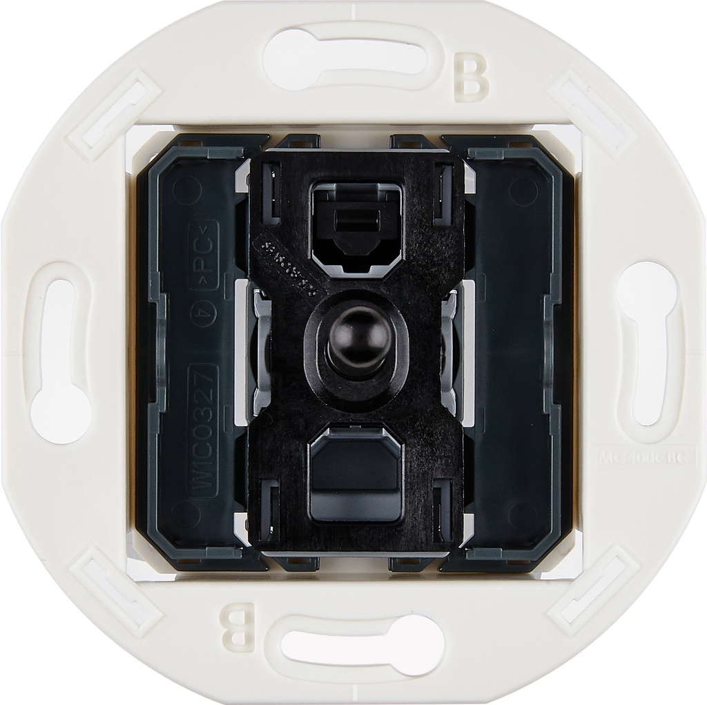Mécanisme Connexion Auto, 1 Va-et-Vient (VV) ou Bouton Poussoir (BP), pour façade Simple IRIS