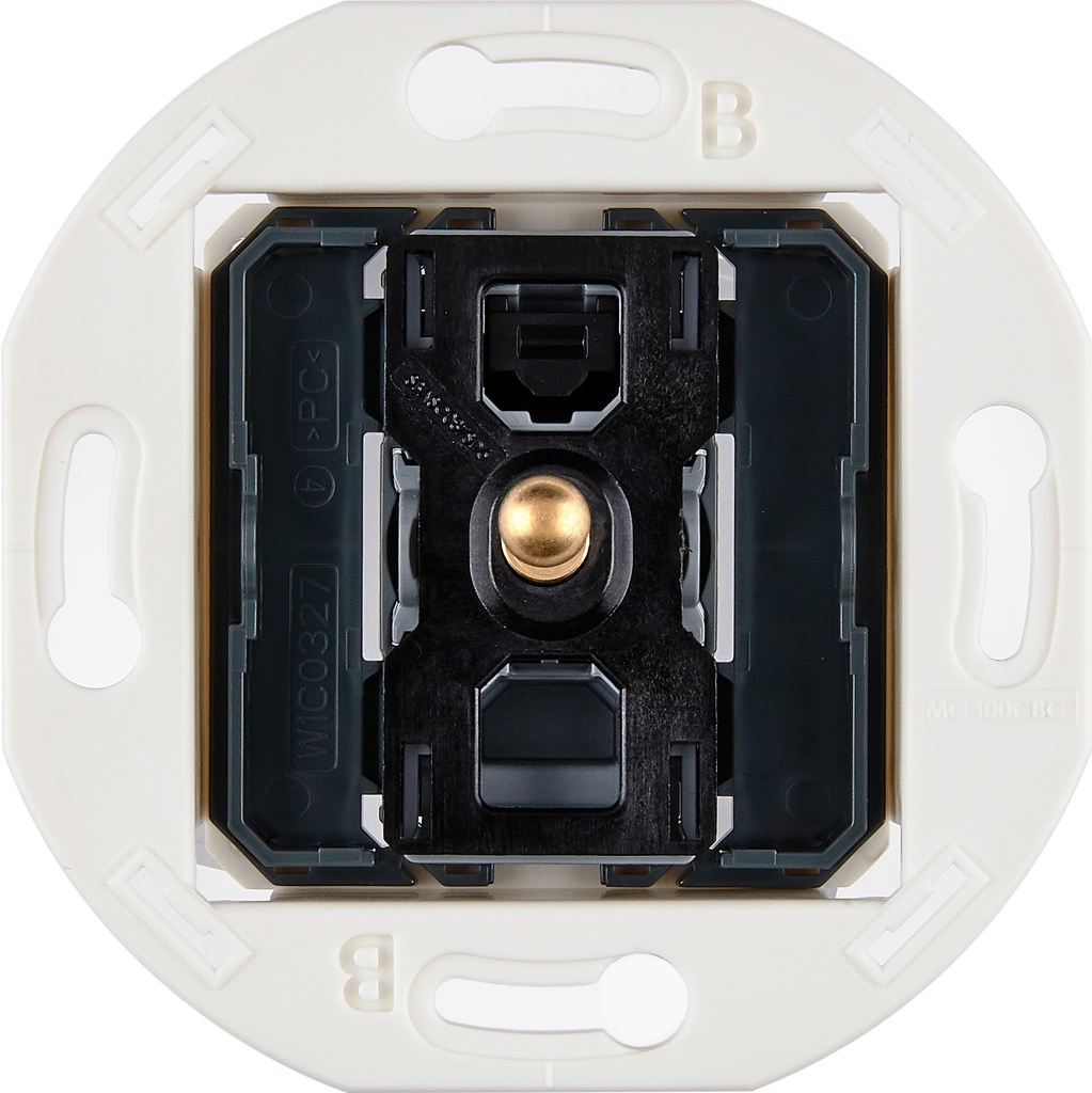 Mécanisme Connexion Auto, 1 Va-et-Vient (VV) ou Bouton Poussoir (BP), pour façade Simple IRIS