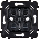 Mécanisme Connexion Auto, 2 Va-et-Vient (VV) ou Boutons Poussoir (BP), pour façade Simple DESIR / KARO