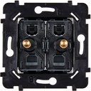 Mécanisme Connexion Auto, 2 Va-et-Vient (VV) ou Boutons Poussoir (BP), pour façade Simple DESIR / KARO