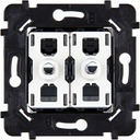 Mécanisme Connexion Auto, 2 Va-et-Vient (VV) ou Boutons Poussoir (BP), pour façade Simple HITERA