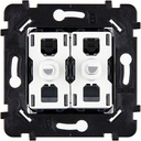 Mécanisme Connexion Auto, 2 Va-et-Vient (VV) ou Boutons Poussoir (BP), pour façade Simple HITERA