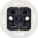 Mécanisme Connexion Auto, 2 Va-et-Vient (VV) ou Boutons Poussoir (BP), pour façade Simple IRIS