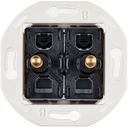 Mécanisme Connexion Auto, 2 Va-et-Vient (VV) ou Boutons Poussoir (BP), pour façade Simple IRIS