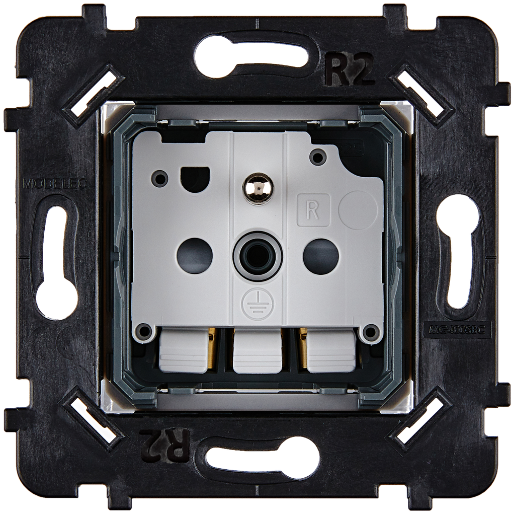 [087320B] Mécanisme Connexion Auto, Prise de Courant 2P+T, pour façade Simple DESIR / HITERA / KARO