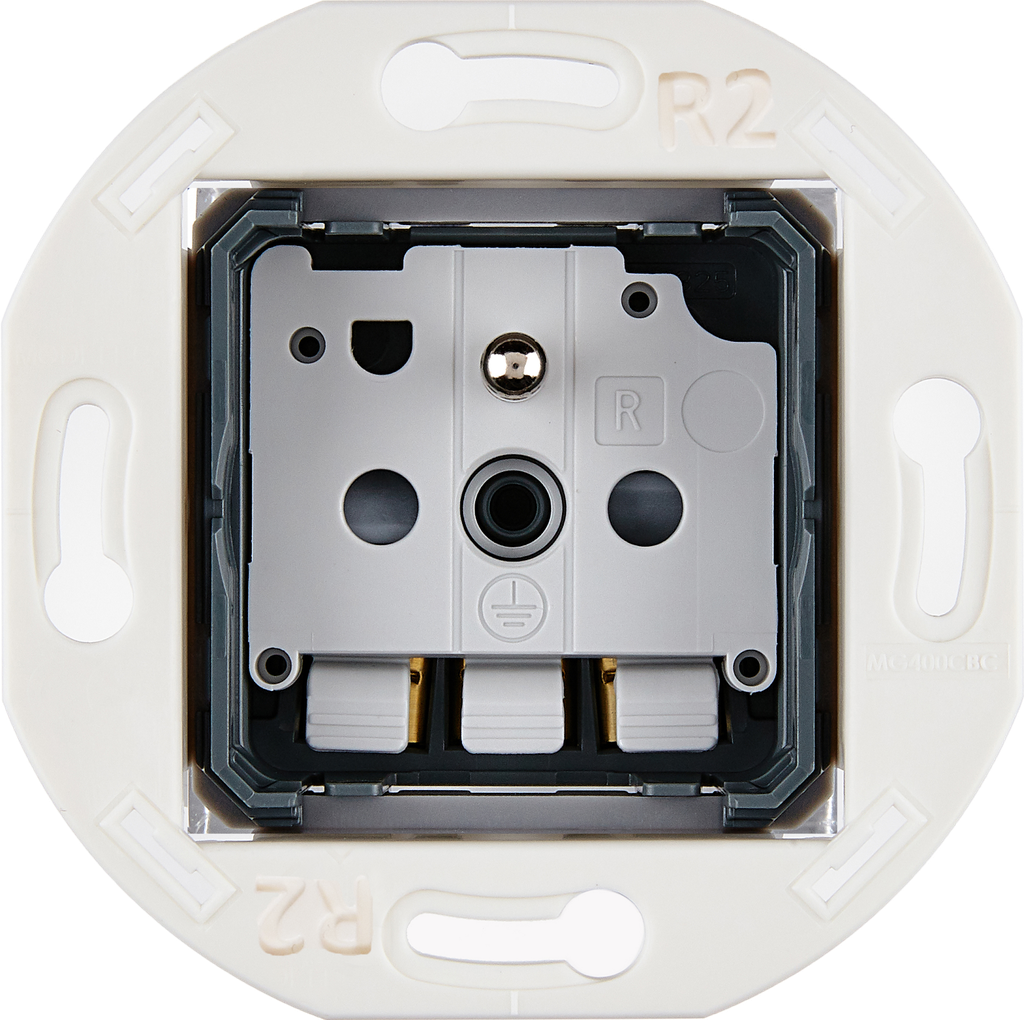 Mécanisme Connexion Auto, Prise de Courant 2P+T, pour façade Simple IRIS