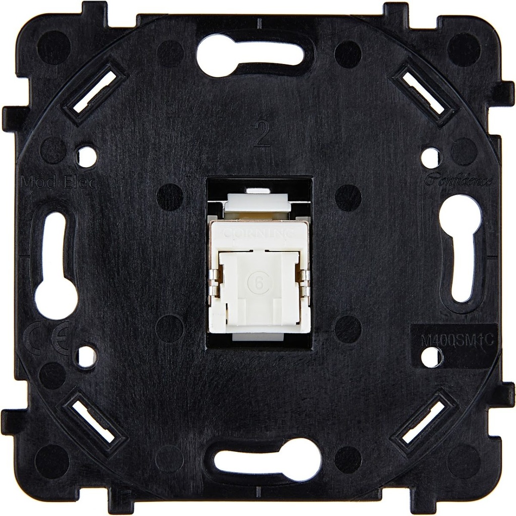Mécanisme Connexion Auto, 1 Prise RJ45, pour façade Simple DESIR / HITERA / KARO