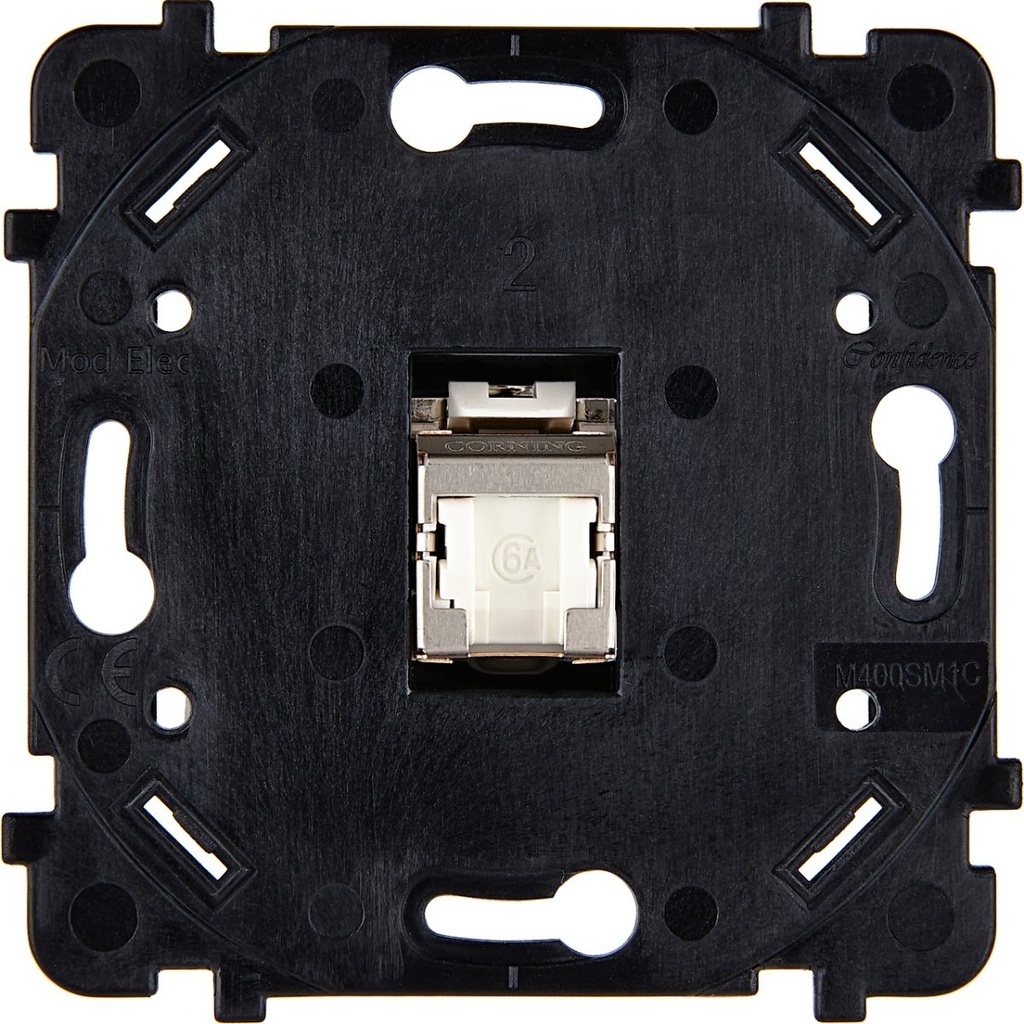 Mécanisme Connexion Auto, 1 Prise RJ45, pour façade Simple DESIR / HITERA / KARO