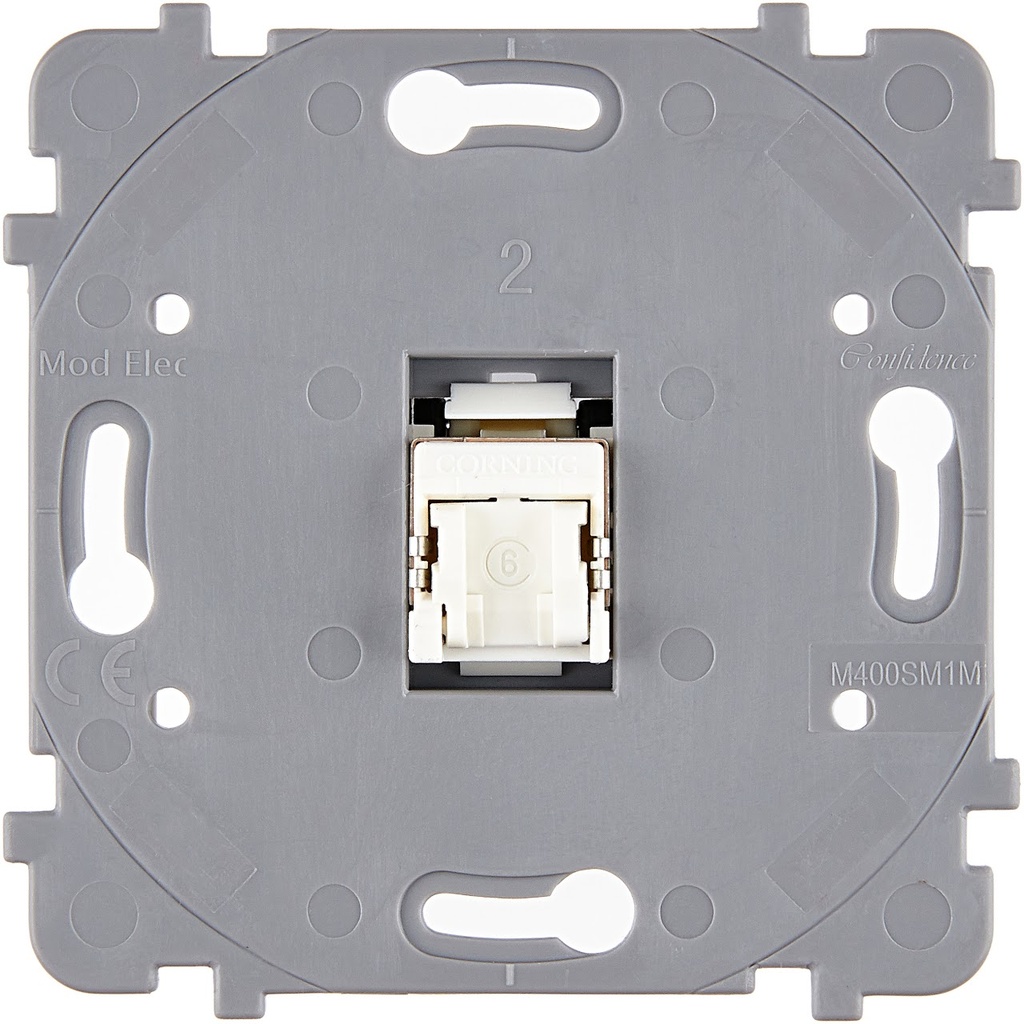 Mécanisme Connexion Auto, 1 Prise RJ45, pour façade Simple CONFIDENCE