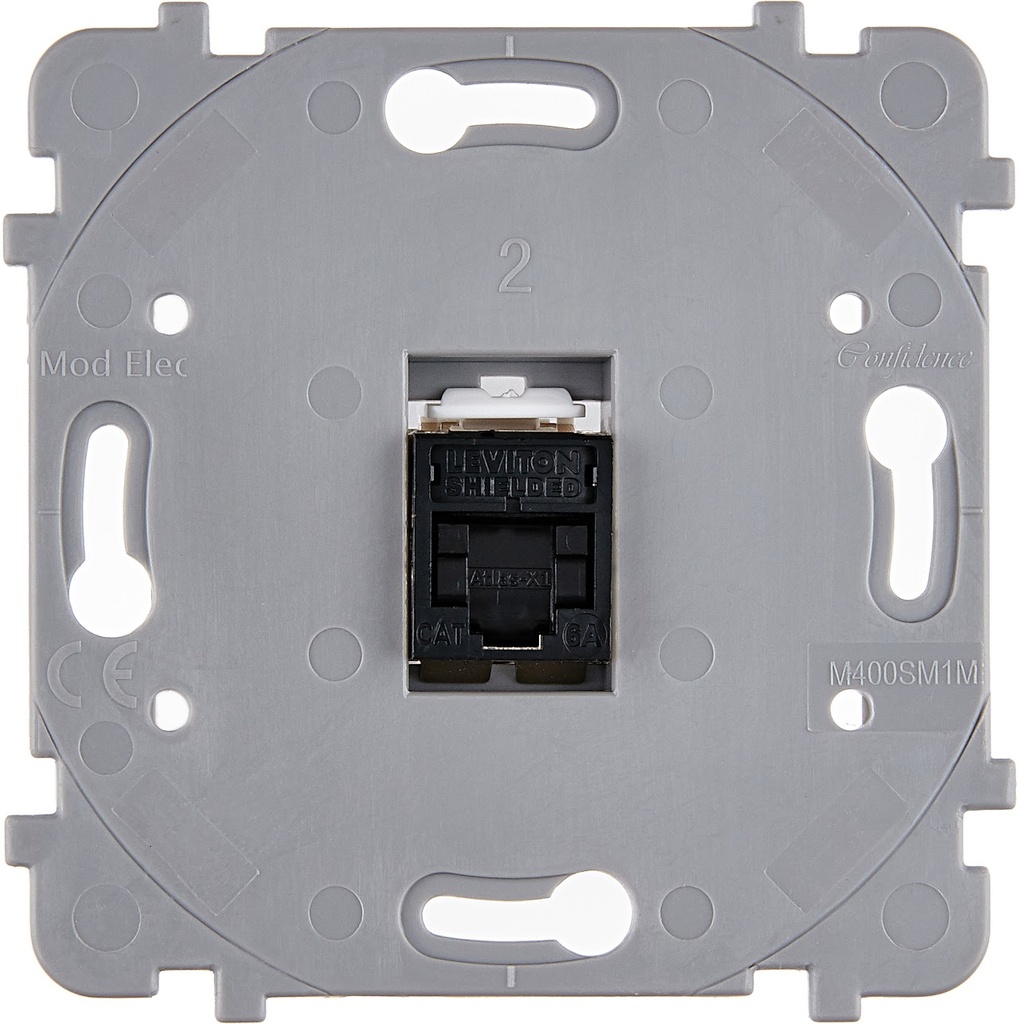 Mécanisme Connexion Auto, 1 Prise RJ45, pour façade Simple CONFIDENCE