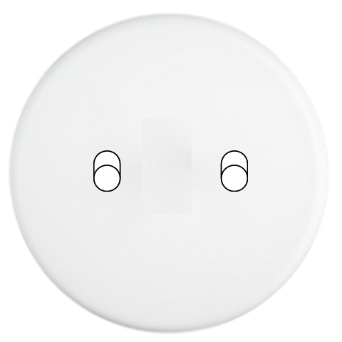 Façade Simple IRIS by MODELEC, A clip, Plastique, pour 2 Basculeurs