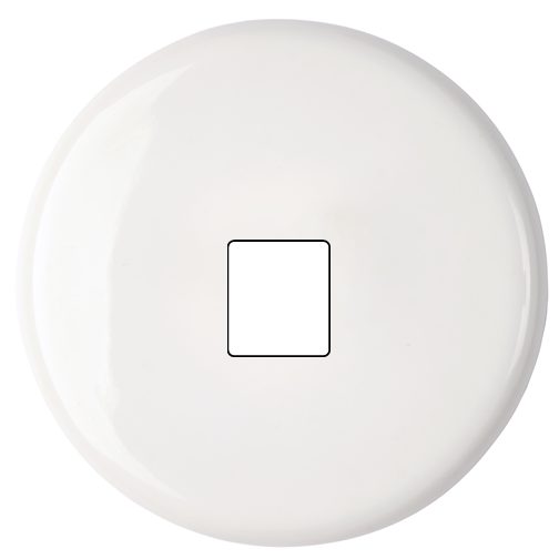 Façade Simple IRIS by MODELEC, A clip, Porcelaine, pour 1 Media