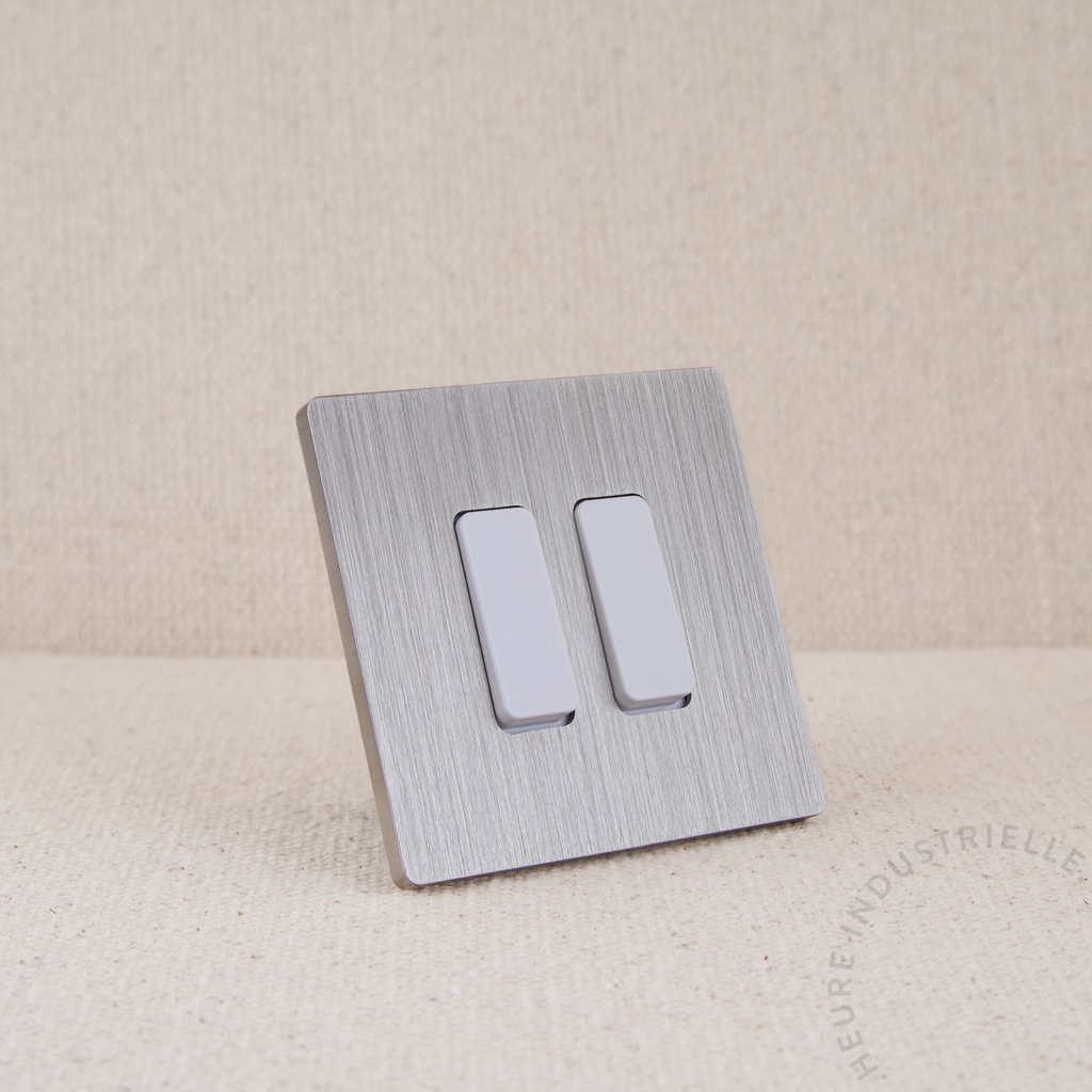 Appareillage complet COLLECTION M - 2 Va-et-Vient (VV) ou Boutons Poussoirs (BP)