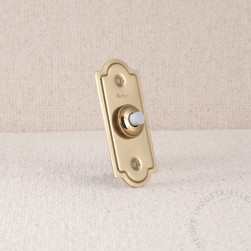 [14010502] Bouton Poussoir Sonnette VENEZIA (Dorée)