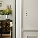 Double Bouton poussoir à levier HAUSSMANN Doré