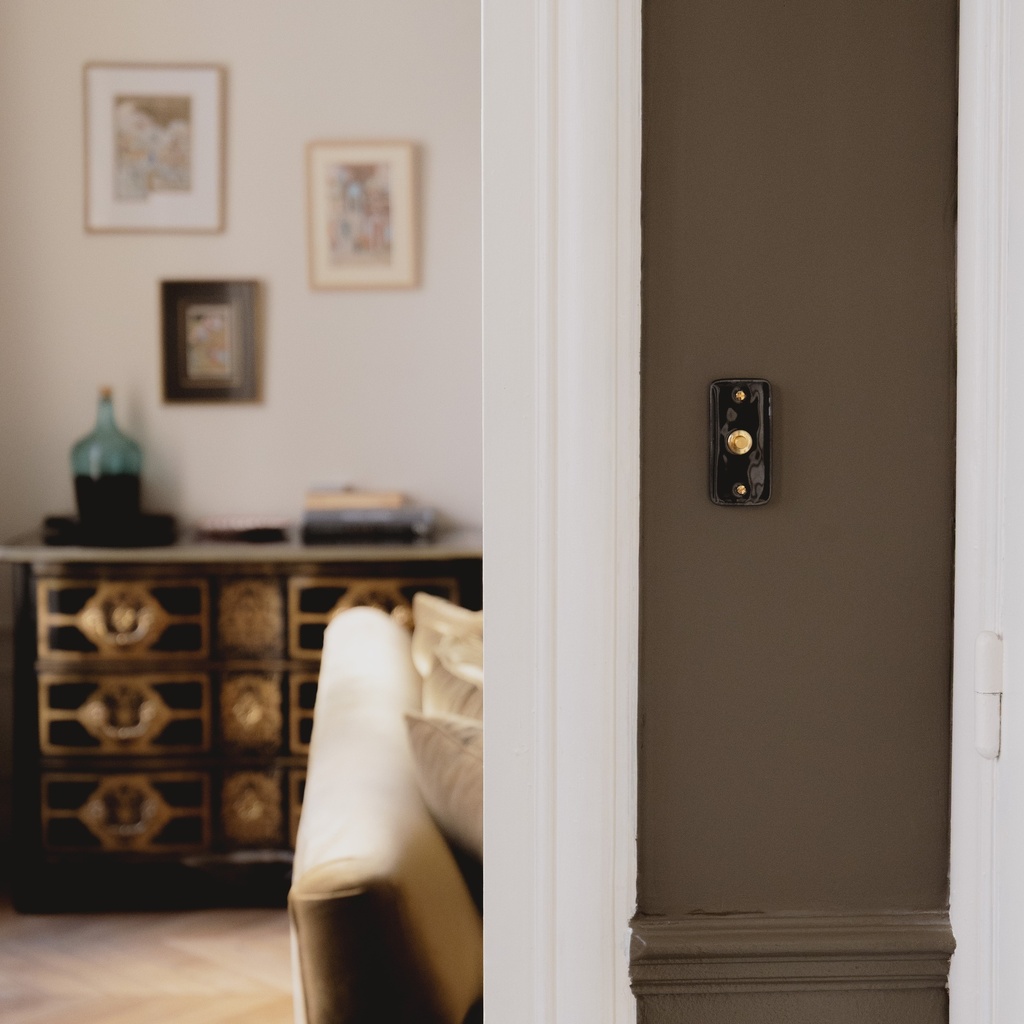 Bouton Poussoir Push HAUSSMANN Doré
