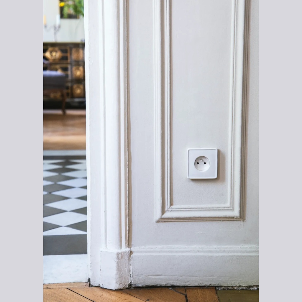 [3-HAUS-B-PC] Prise de courant 2P+T HAUSSMANN Puits Blanc