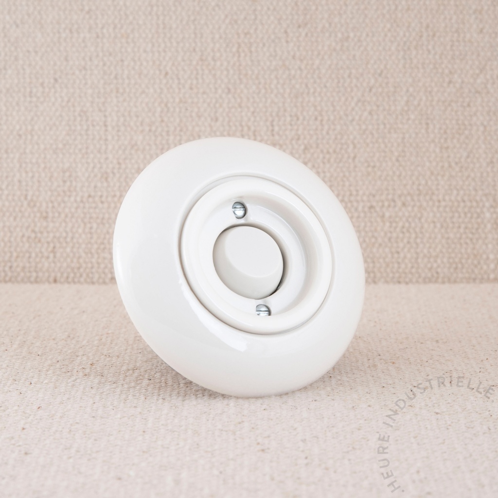 Appareillage complet PORCELAINE - 1 Va-et-Vient Rocker