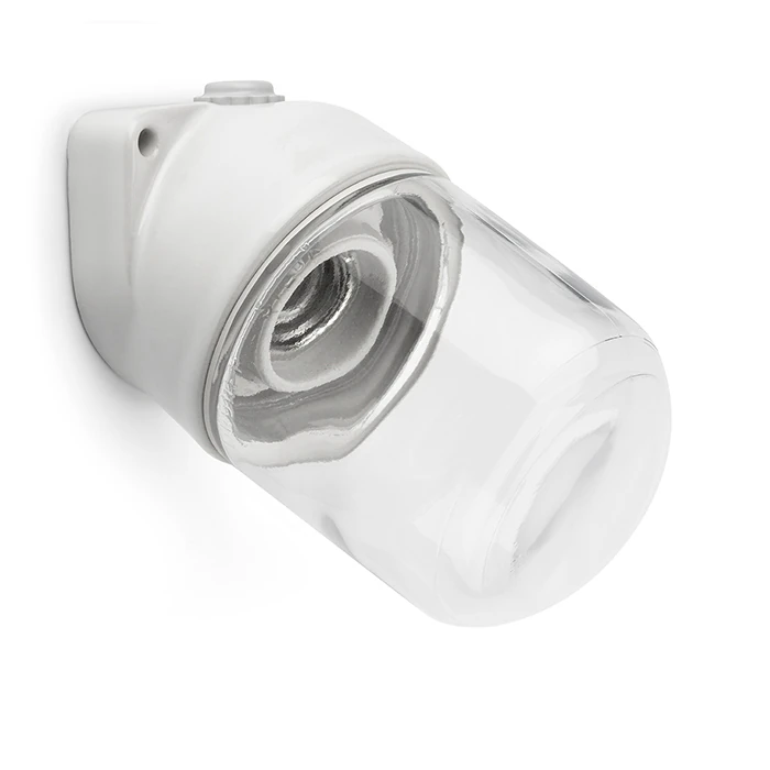 Applique LISILUX blanche S transparente