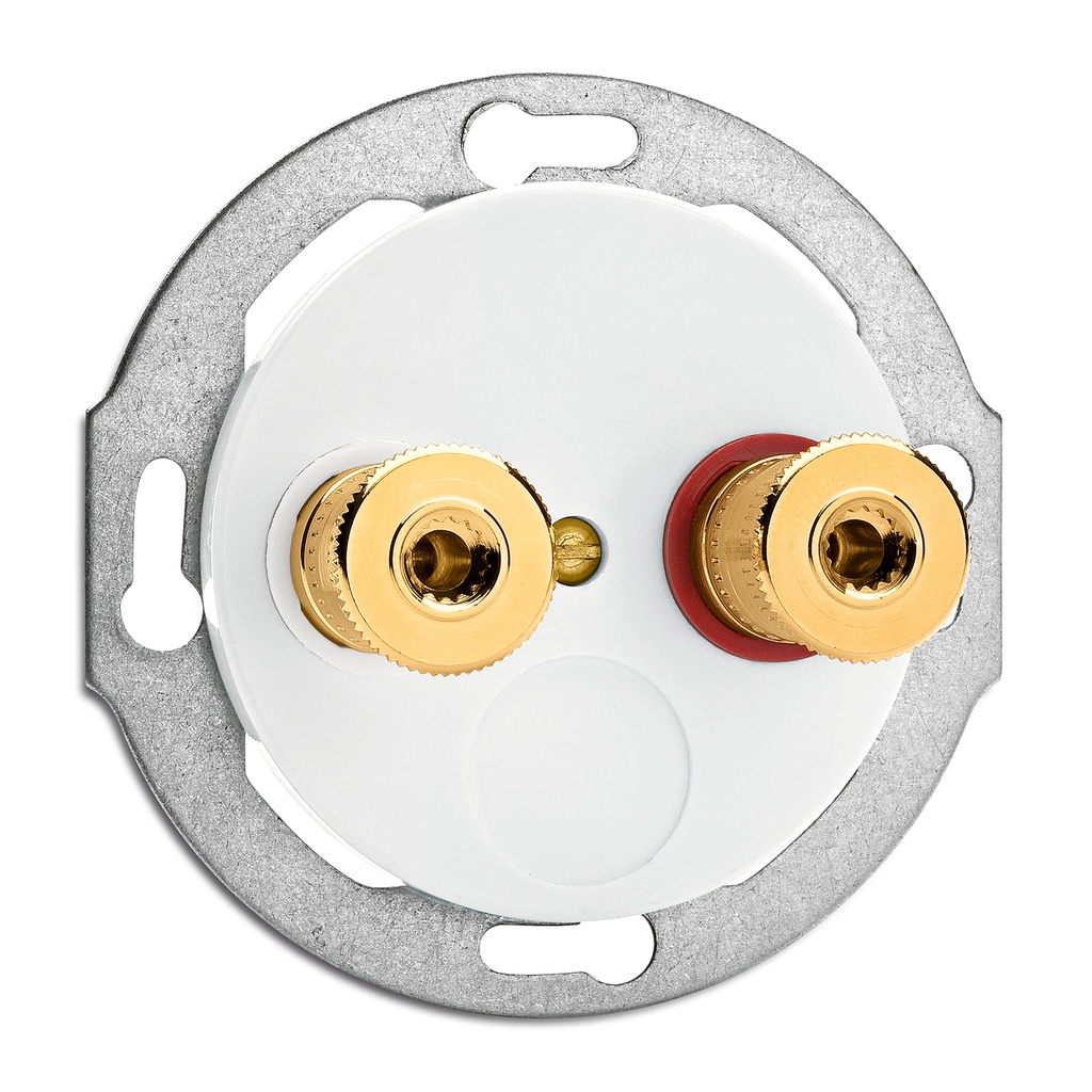 Mécanisme PORCELAINE BLANCHE - Prise Haut-Parleur WBT