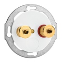 Mécanisme PORCELAINE BLANCHE - Prise Haut-Parleur WBT