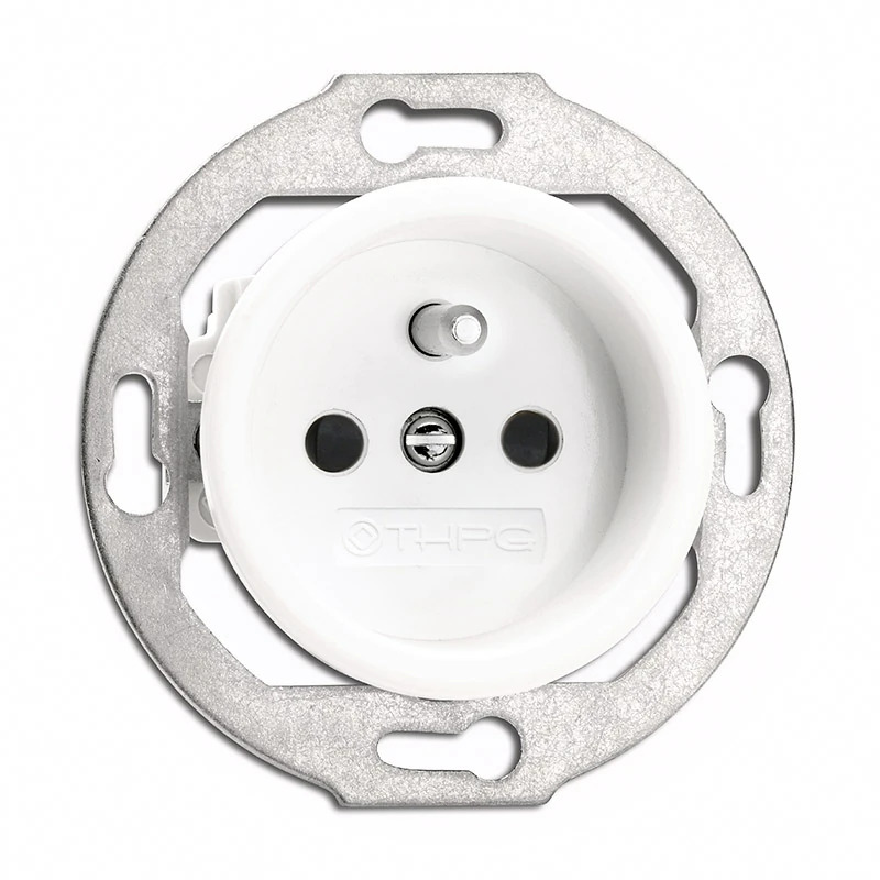 Mécanisme PORCELAINE BLANCHE - Prise de courant 2P+T