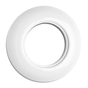 Plaque PORCELAINE BLANCHE - Plaque simple (pour allum. et prise courant)