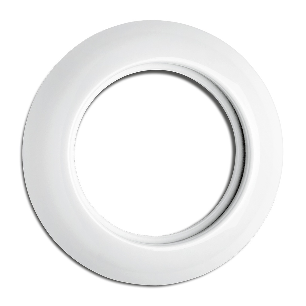 Plaque PORCELAINE BLANCHE - Plaque simple (pour prise Média)