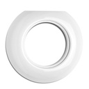 Plaque PORCELAINE BLANCHE - Plaque terminale (pour allum. et prise courant)