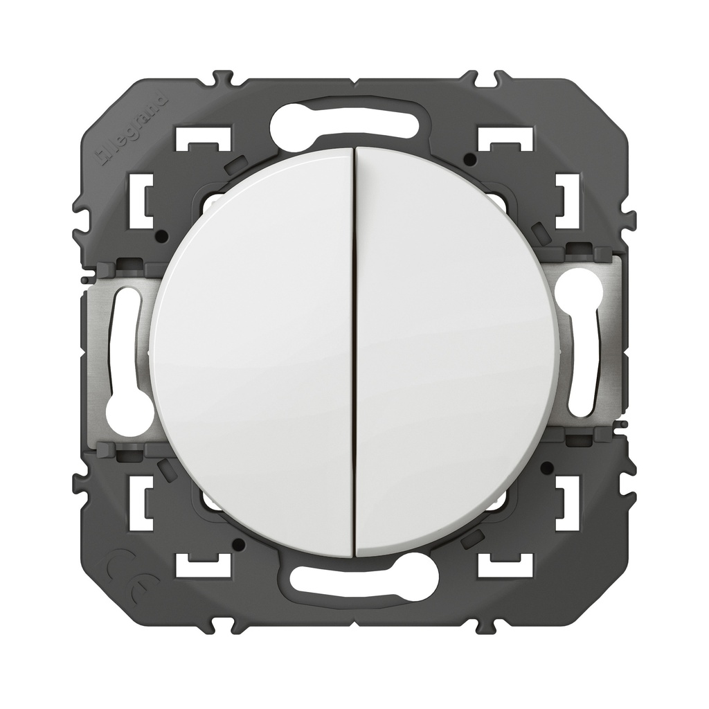 Double interrupteur ou va-et-vient dooxie 10AX 250V~