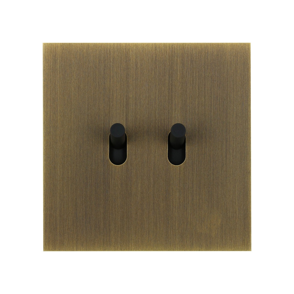 Interrupteur ART EPURE Double Bouton Poussoir (BP), 1 Poste